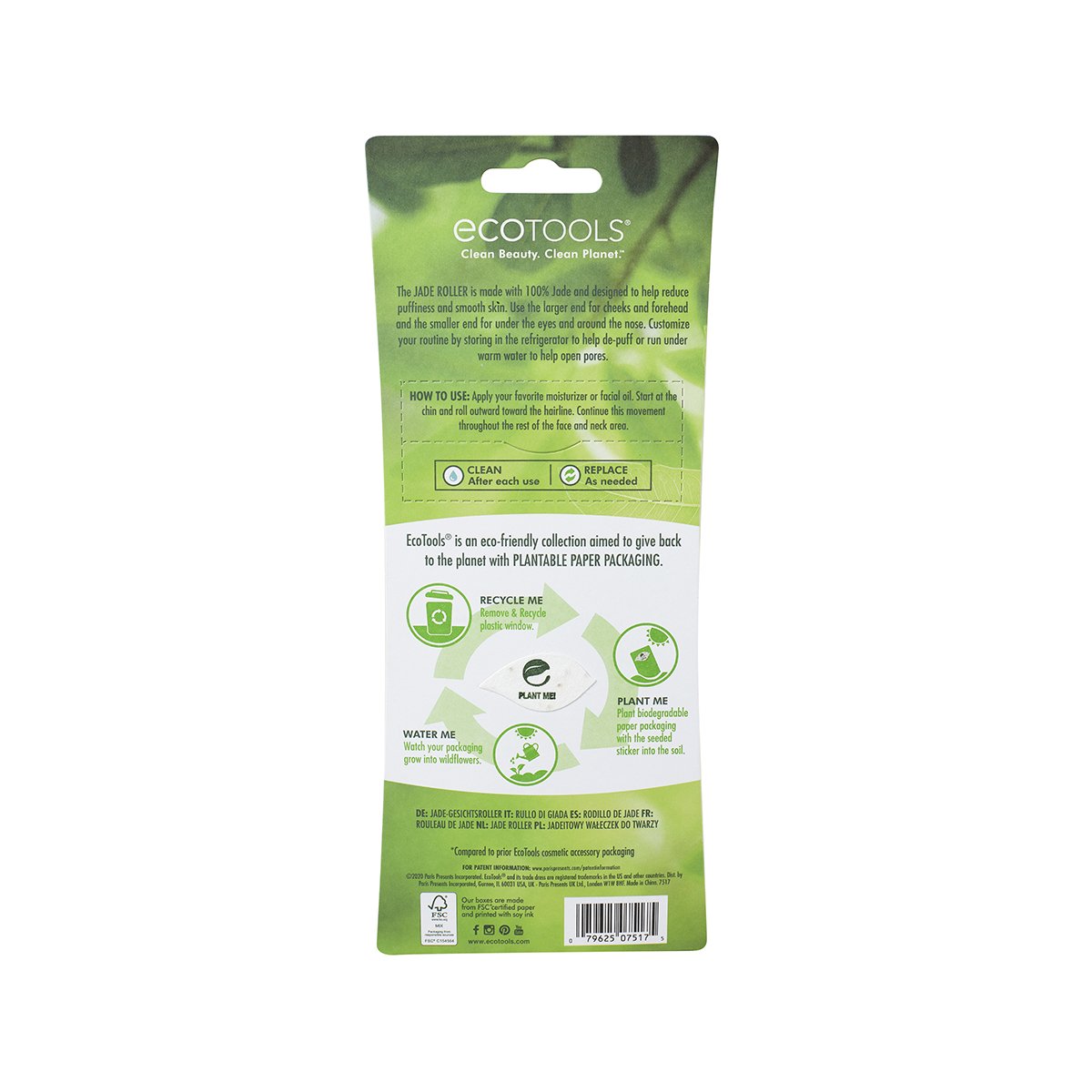 Эко Тулс Нефритовый роллер для лица Jade Roller (Eco Tools, Everyday Сollection) фото 3