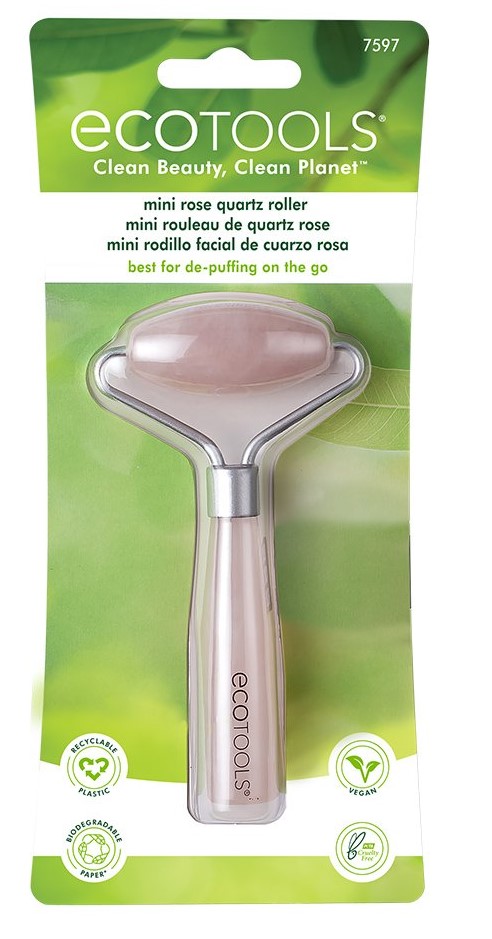 Эко Тулс Мини-роллер для лица из розового кварца Mini Rose Quartz Roller (Eco Tools, Everyday Сollection) фото 1