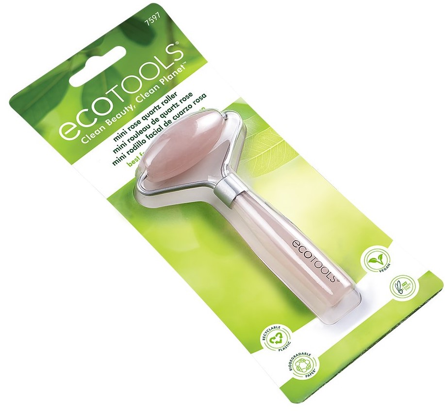 Эко Тулс Мини-роллер для лица из розового кварца Mini Rose Quartz Roller (Eco Tools, Everyday Сollection) фото 2