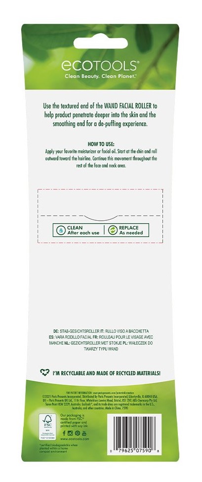 Эко Тулс Роллер для массажа лица Wand Face Roller (Eco Tools, Everyday Сollection) фото 3