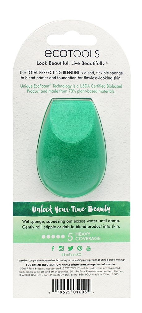 Эко Тулс Спонж для макияжа Total Perfecting Blender (Eco Tools, Everyday Сollection) фото 8