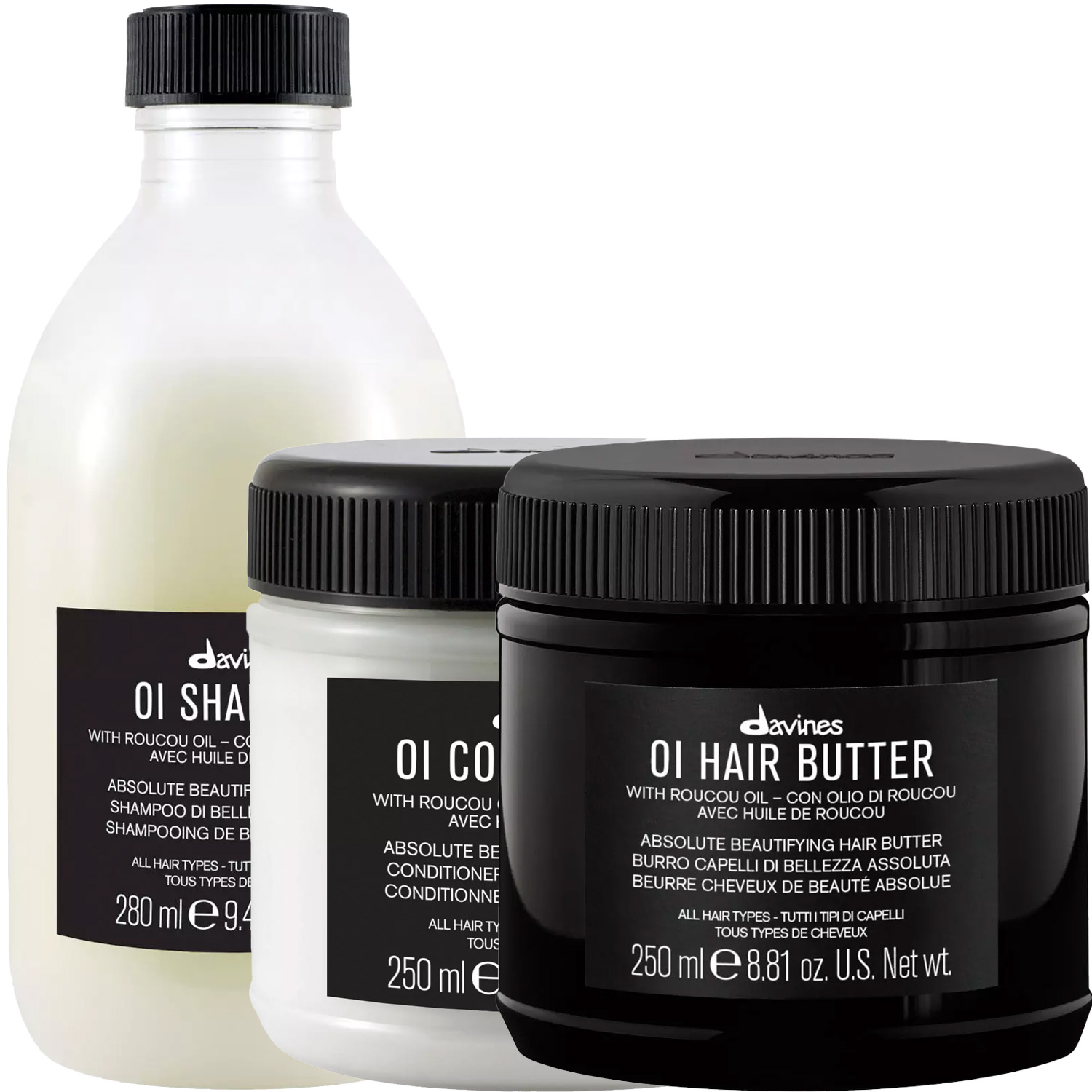 Давинес Программма OI комплексный уход: шампунь 280 мл + кондиционер 250 мл + масло 250 мл (Davines, OI) фото 5