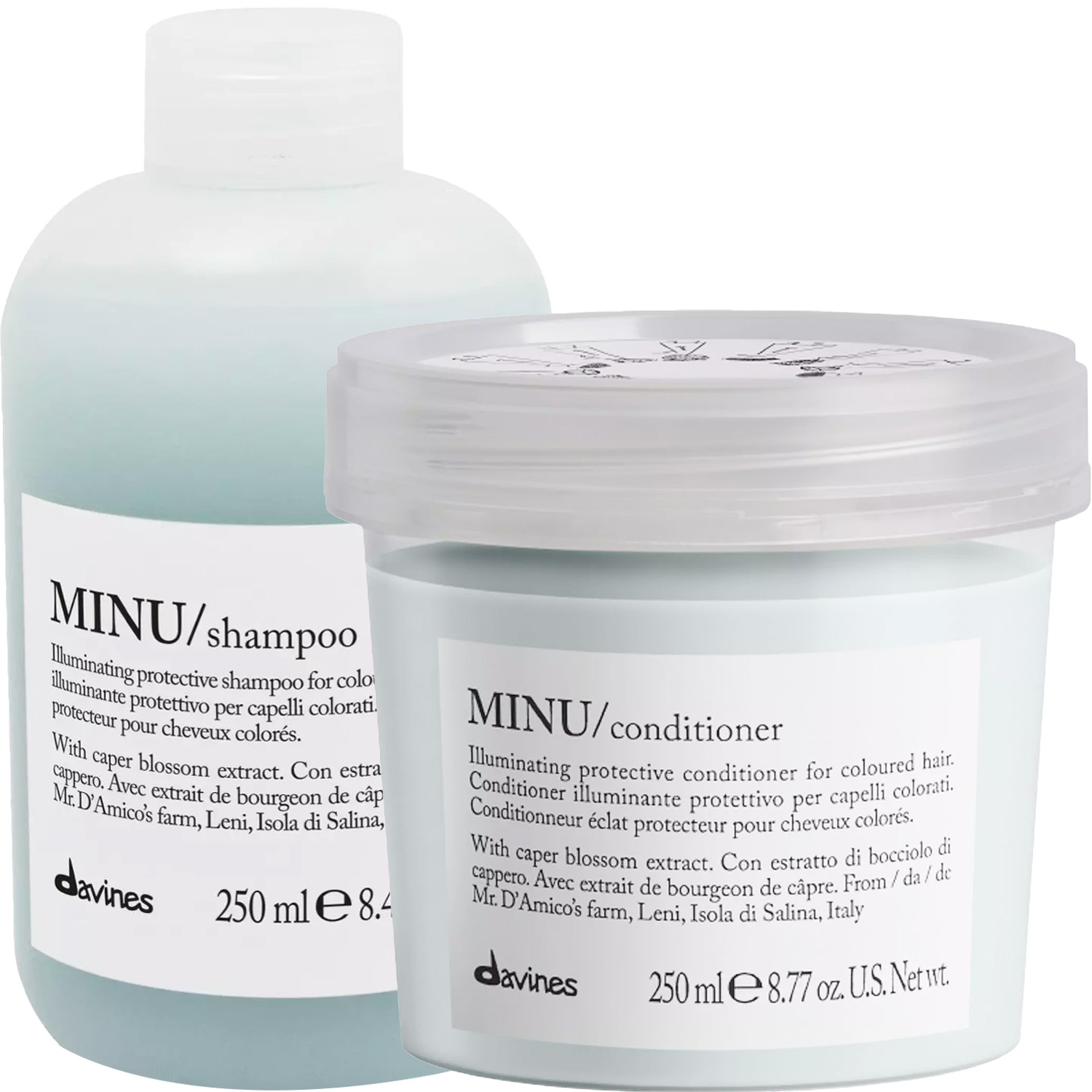 Давинес Программа Minu базовый уход: шампунь 250 мл + кондиционер 250 мл (Davines, Essential Haircare) фото 5