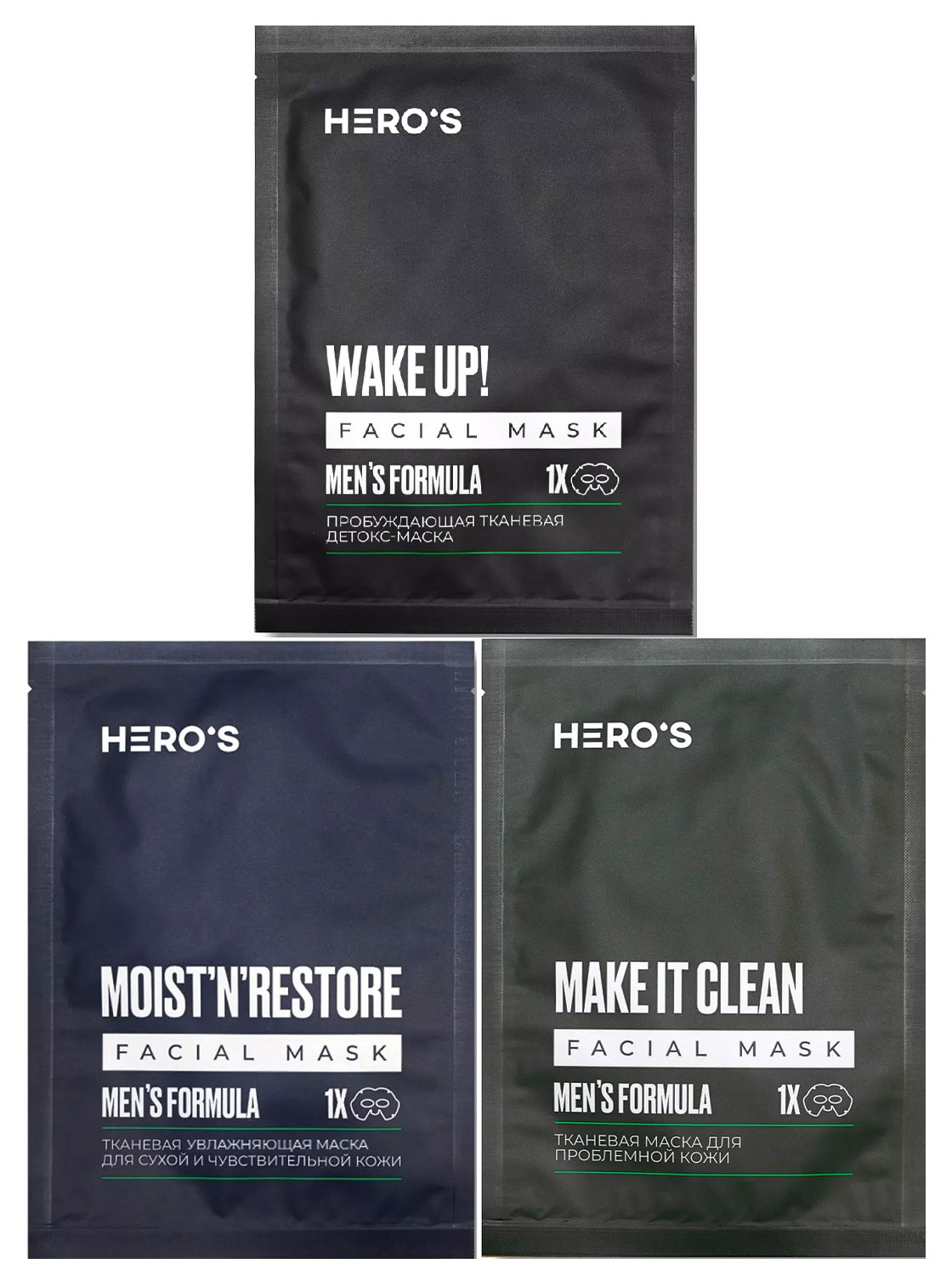 Океа Набор для ухода за кожей лица для мужчин (O'Care, Heros) фото 0