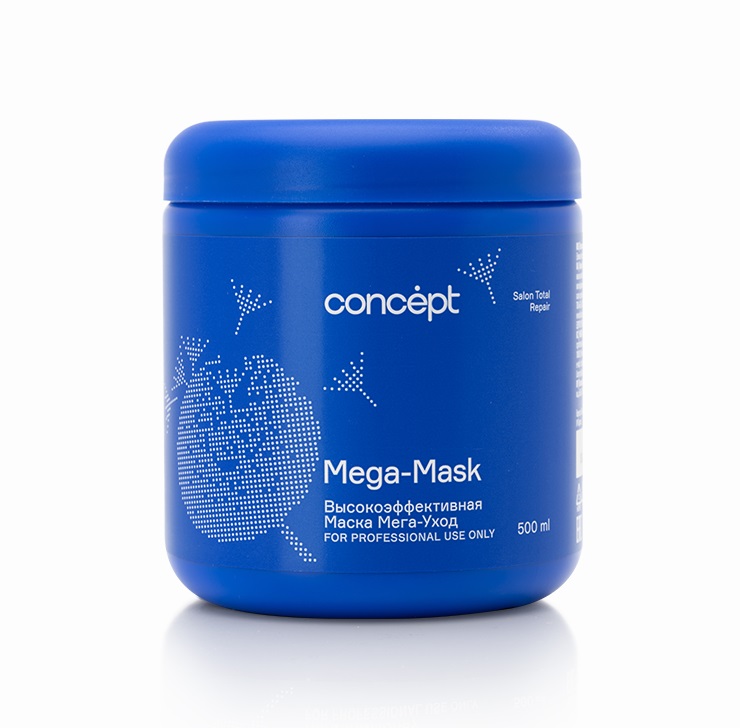 маска мега уход для слабых и поврежденных волос 500 мл Concept Маска Мега-уход для слабых и поврежденных волос, 500 мл (Concept, Salon Total Repair)