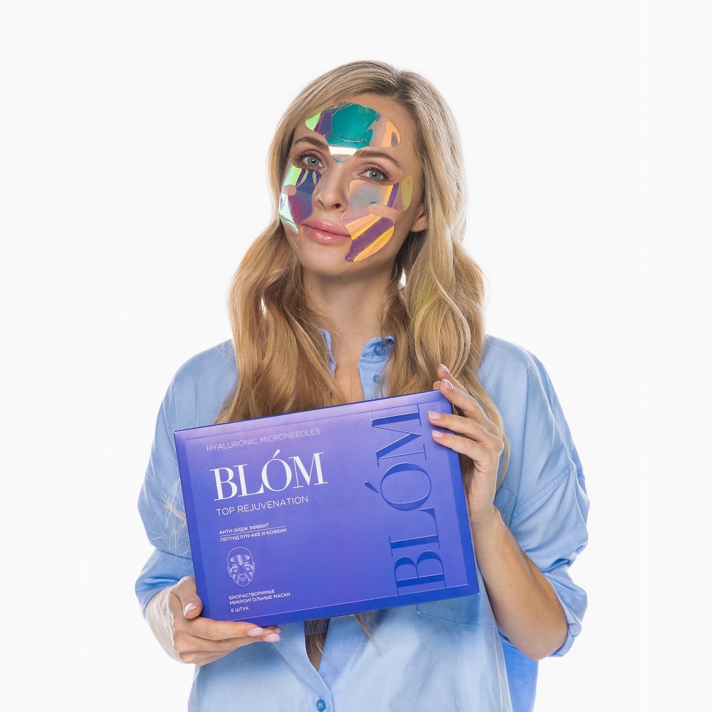 Блом Микроигольные маски с анти-эйдж эффектом для зрелой кожи, 6 шт (Blom, Top Rejuvenation) фото 7