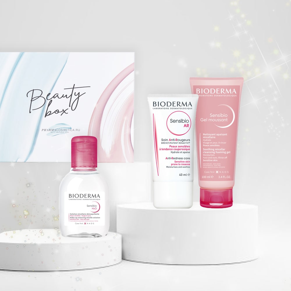  Подарочный набор Bioderma (вода 100 мл + гель 100 мл + крем 40 мл) (Подарочные наборы, ) фото 0