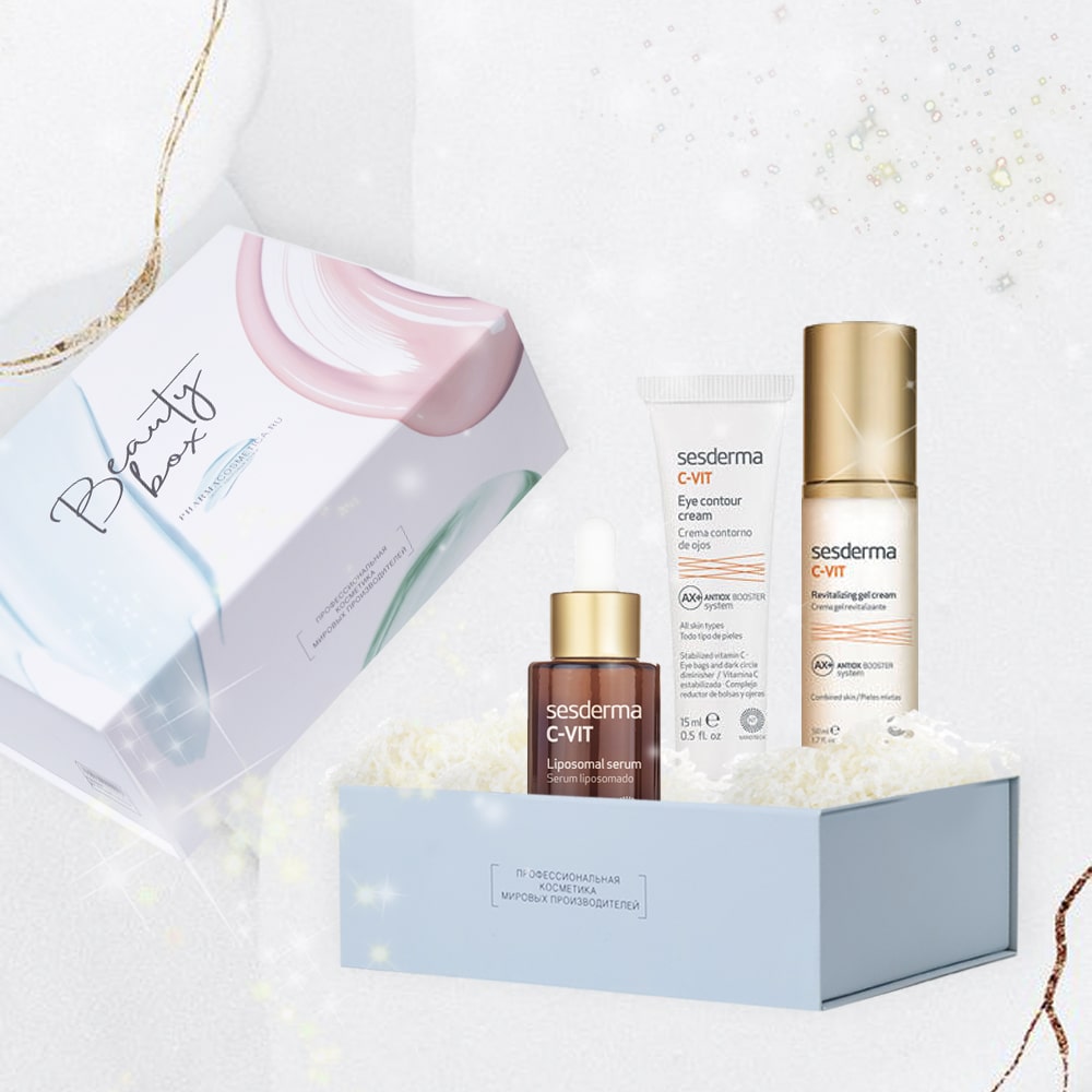  Подарочный набор Sesderma (сыворотка для лица 30 мл + крем-гель для лица 50 мл + крем для глаз 15 мл) (Подарочные наборы, ) фото 0