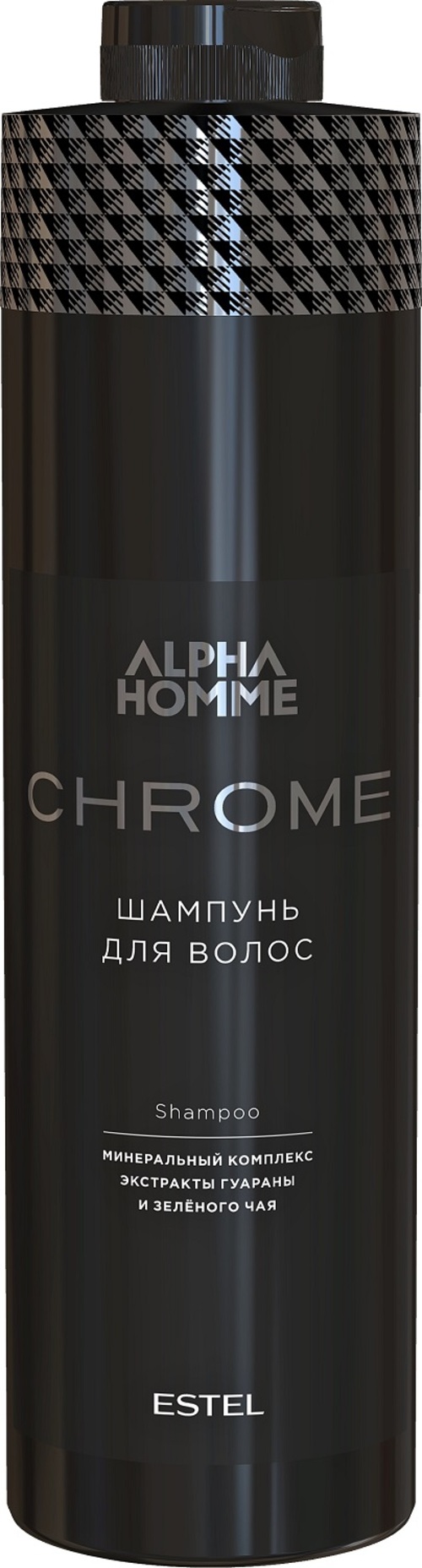 Эстель Шампунь для волос с экстрактом гуараны и зеленого чая Chrome, 1000 мл (Estel, Alpha homme) фото 0