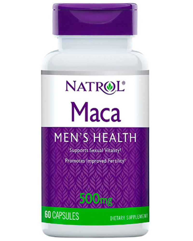 Natrol Экстракт маки 500 мг, 60 капсул (Natrol, Растительные продукты) natrol maкa 500 мг 60 капсул