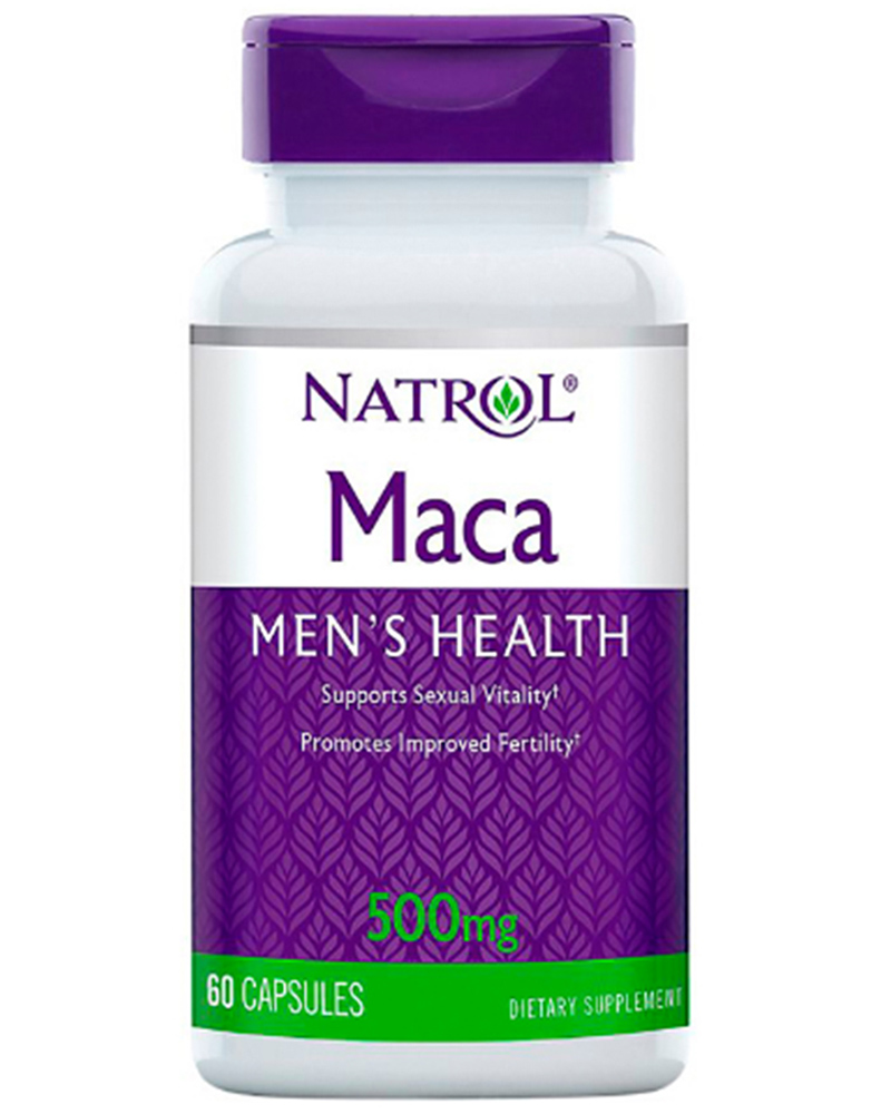 Natrol Экстракт маки 500 мг, 60 капсул (Natrol, Растительные продукты) natrol куркума двойная сила 60 капсул natrol растительные продукты