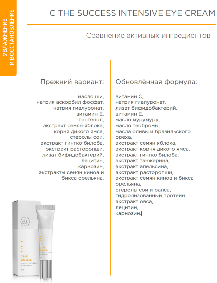 Холи Лэнд Крем для век Intensive Eye Cream, 15 мл (Holyland Laboratories, C the Success) Холи Лэнд Крем для век Intensive Eye Cream, 15 мл (Holyland Laboratories, C the Success) фото 3