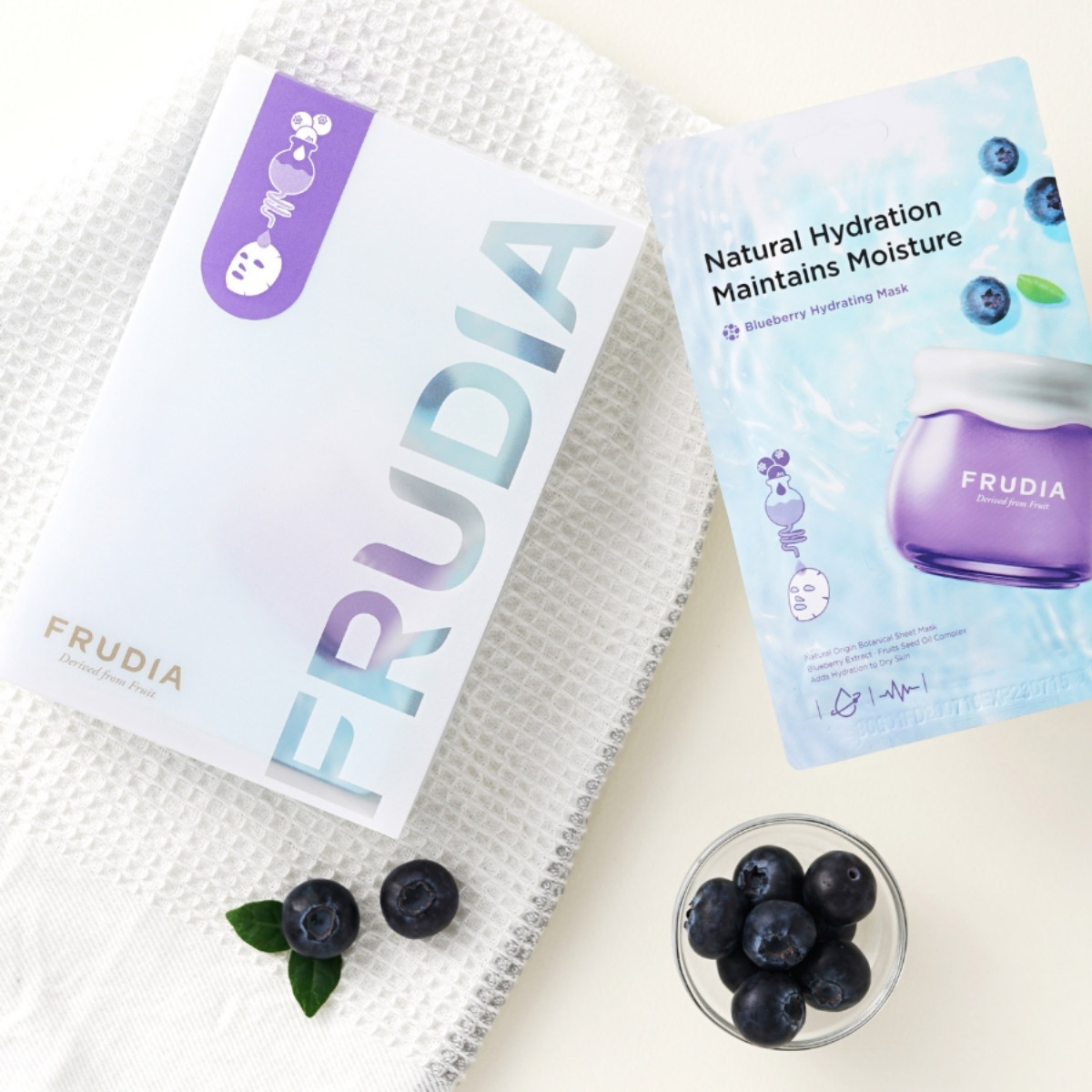 Фрудиа Увлажняющая маска для лица с черникой, 10 шт х 20 мл (Frudia, Увлажнение с черникой) фото 3