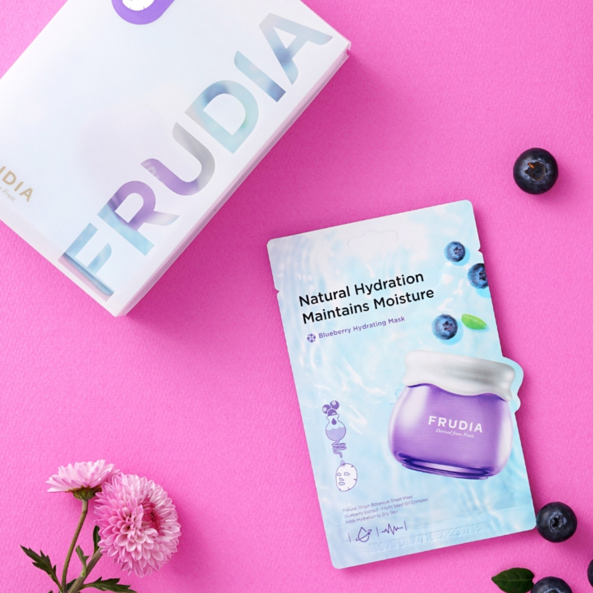 Фрудиа Увлажняющая маска для лица с черникой, 20 мл (Frudia, Увлажнение с черникой) фото 2