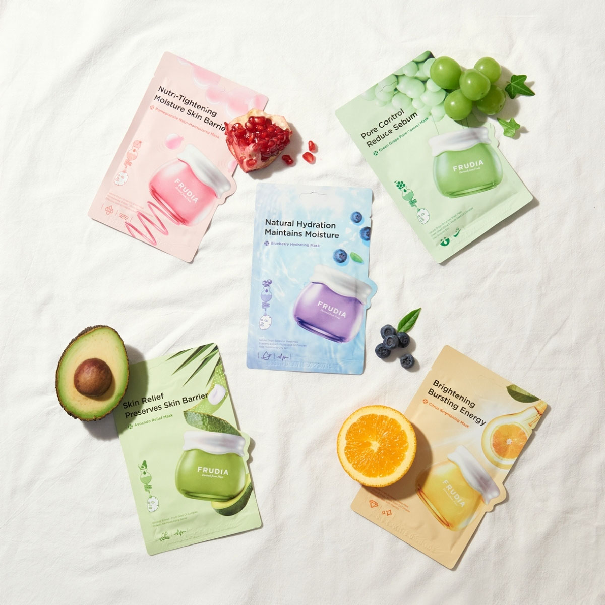 Фрудиа Увлажняющая маска для лица с черникой, 20 мл (Frudia, Увлажнение с черникой) фото 3