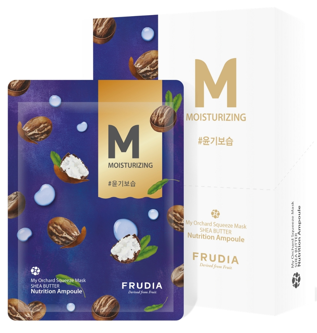 Фрудиа Восстанавливающая маска с маслом ши, 10 шт х 20 мл (Frudia, Маски для лица) фото 0