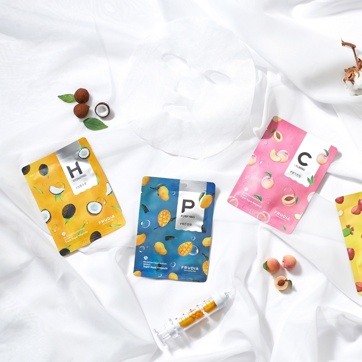 Фрудиа Увлажняющая маска с кокосом, 10 шт х 20 мл (Frudia, Маски для лица) фото 3