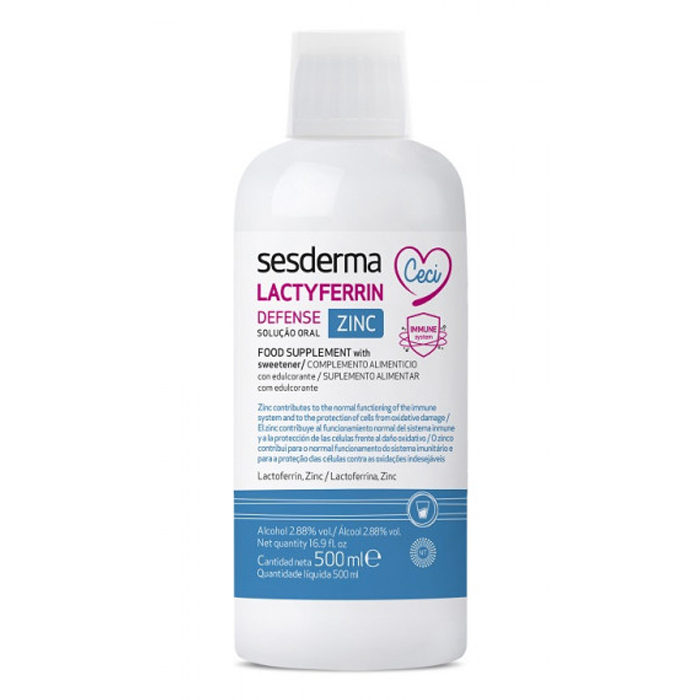 Сесдерма Питьевая биологически активная добавка цинк Lactyferrin Defense, 500 мл (Sesderma, БАДы) фото 0
