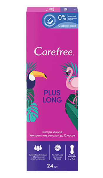 

Carefree Ежедневные прокладки Plus Long, 24 шт (Carefree, На каждый день), На каждый день
