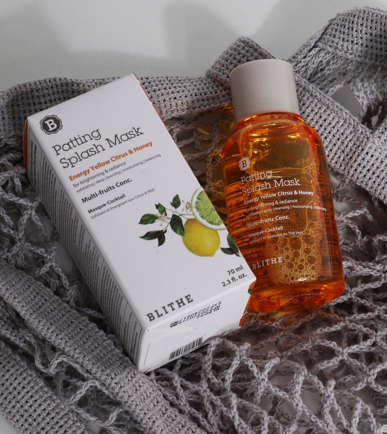 Блайт Сплэш-маска для сияния «Энергия цитрус и мед» Mask Energy Yellow Citrus & Honey, 70 мл (Blithe, Patting Splash) фото 2