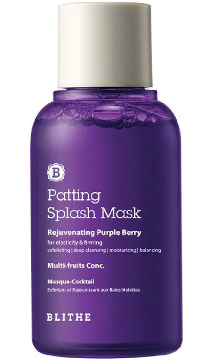 Blithe Сплэш-маска омолаживающая «Омолаживающие ягоды» Rejuvenating Purple Berry, 70 мл (Blithe, Patting Splash) blithe сплэш маска для восстановления смягчающий и заживляющий зеленый чай soothing and healing green tea mask 70 мл blithe patting splash