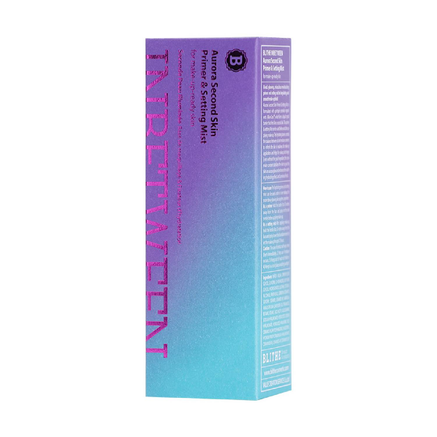 Блайт Мист-фиксатор макияжа Aurora Second Skin Primer & Setting Mist, 80 мл (Blithe, InBetween) фото 4