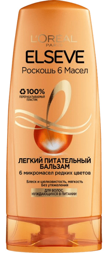 L'oreal Paris Легкий питательный бальзам Роскошь 6 масел, 200 мл (L'oreal Paris, Elseve)