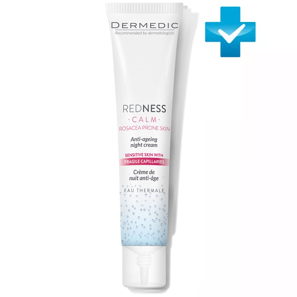 антивозрастной ночной крем для лица dermedic redness calm anti aging night cream Dermedic Антивозрастной ночной крем Calm Anti-aging night cream, 40 мл (Dermedic, Redness)