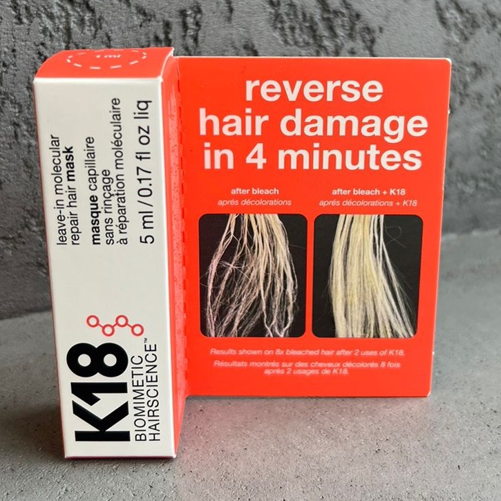 K-18 Несмываемая маска для молекулярного восстановления волос, 5 мл (K-18, ) фото 2