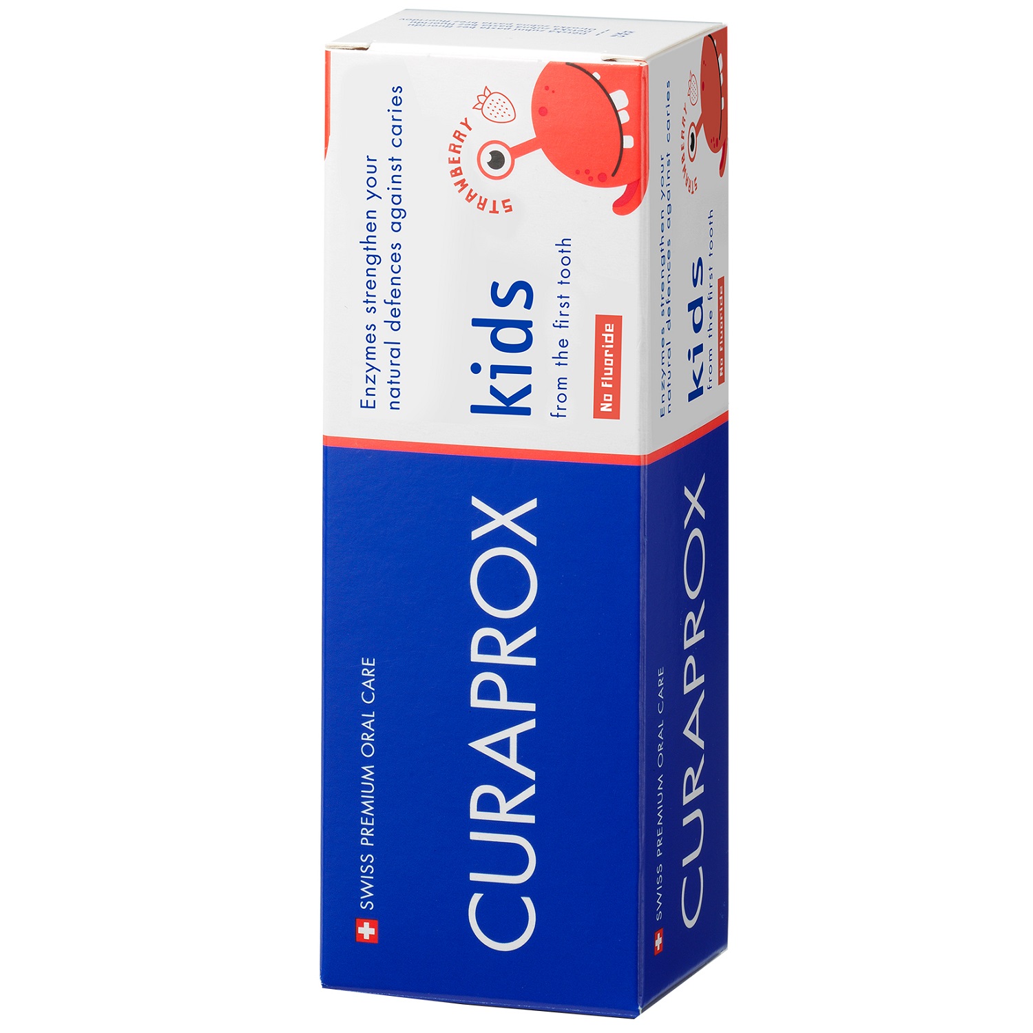 Курапрокс Зубная паста со вкусом клубники Kids Zero 0+, 60 мл (Curaprox, Детская продукция) фото 2