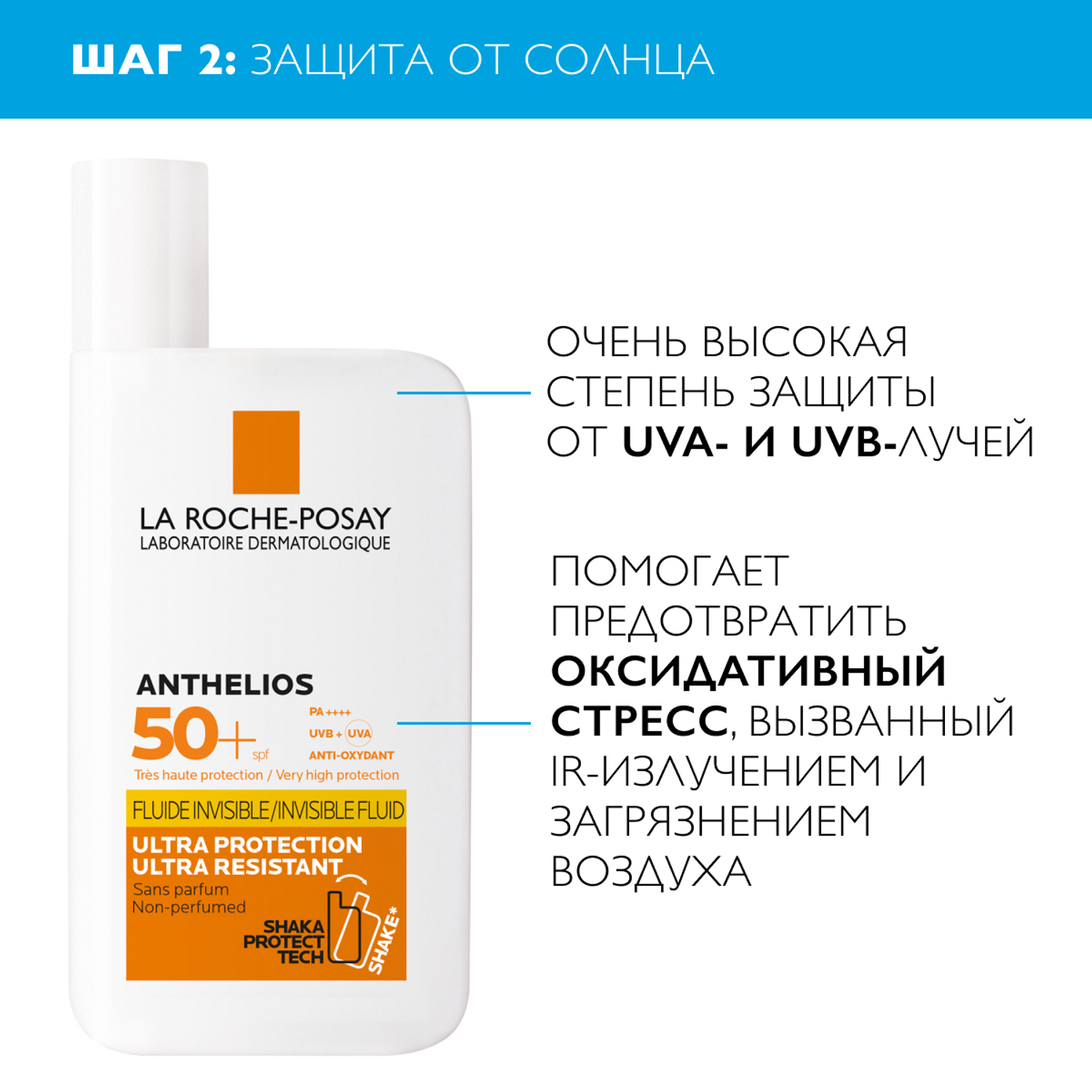 Ля Рош Позе Набор в косметичке (сыворотка Retinol B3, 30 мл + невидимый флюид Anthelios SPF50+, 50 мл) (La Roche-Posay, Redermic Retinol) фото 3