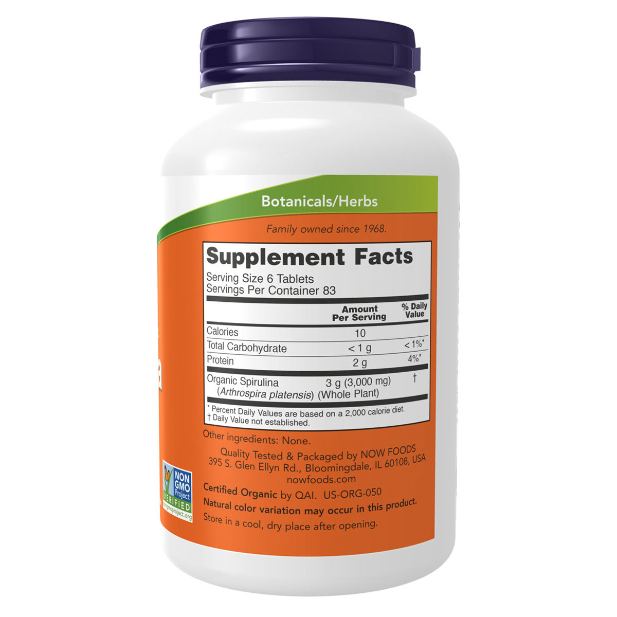Нау Фудс Спирулина натуральная 500 мг, 500 таблеток (Now Foods, Растительные продукты) Нау Фудс Спирулина натуральная 500 мг, 500 таблеток (Now Foods, Растительные продукты) фото 1
