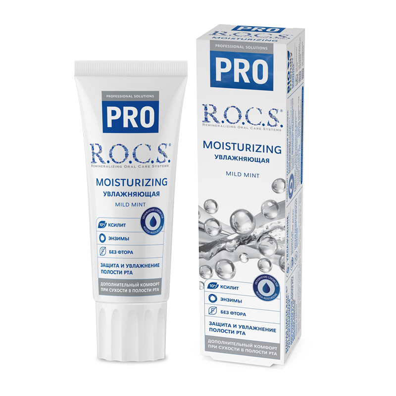 

R.O.C.S. Зубная паста R.O.C.S. «PRO Moisturizing. Увлажняющая» , 74 г (R.O.C.S., R.O.C.S. PRO), R.O.C.S. PRO