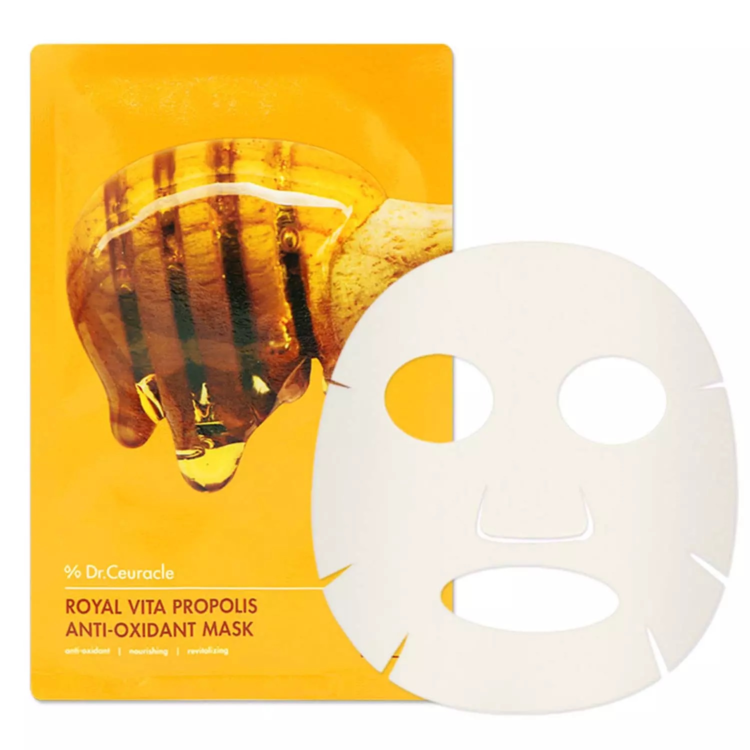 Доктор Сьюрикл Тканевая антиоксидантная маска, 10 х 30 мл (Dr. Ceuracle, Royal Vita Propolis) фото 2