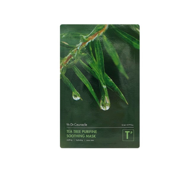 Dr. Ceuracle Успокаивающая маска для лица, 23 мл (Dr. Ceuracle, Tea Tree Purifine) dr ceuracle tea tree purifine сливки 80 50 г 1 76 унции