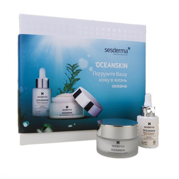 Sesderma Набор Oceanskin (крем питательный для лица 50 мл + сыворотка увлажняющая 30 мл) (Sesderma, Oceanskin)