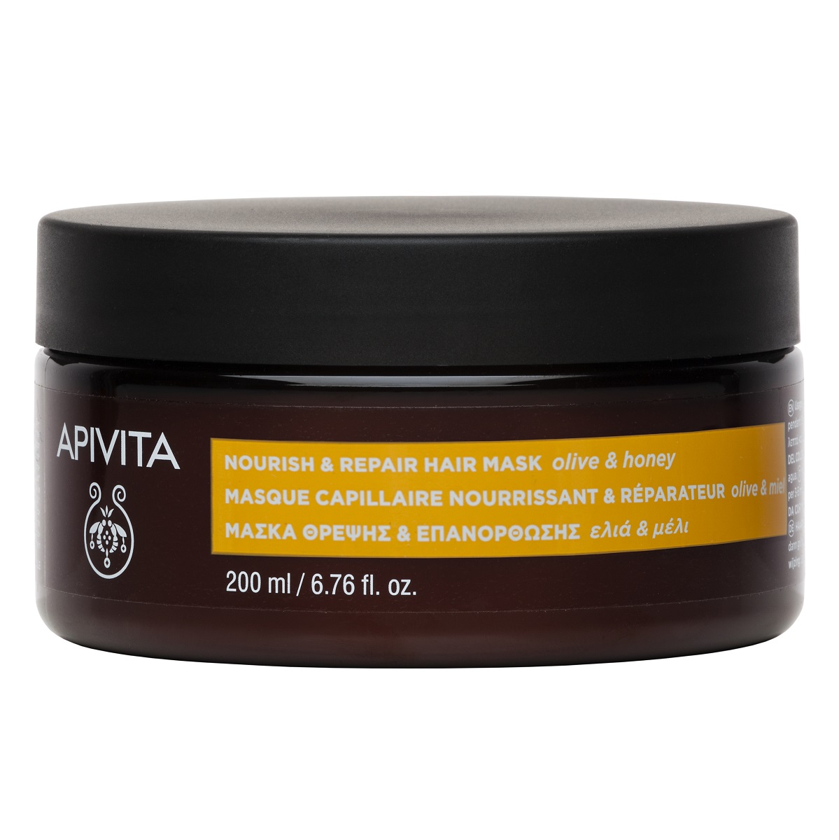 Apivita Питательная и восстанавливающая маска с оливой и медом, 200 мл (Apivita, Hair)