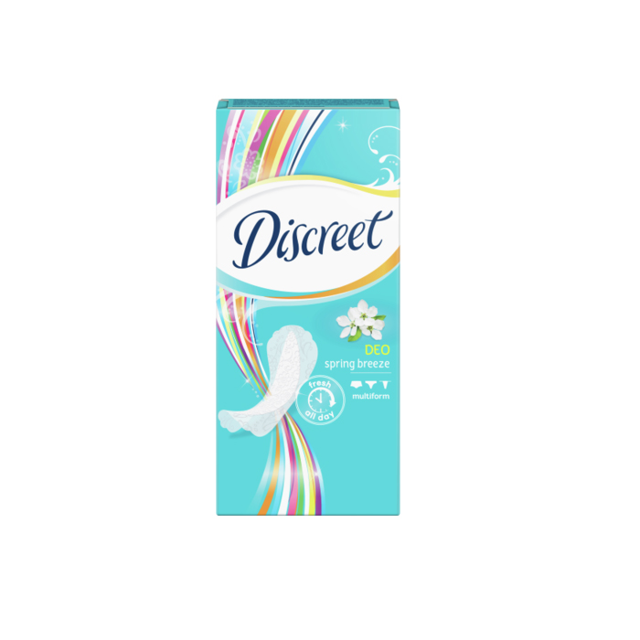 Дискрит Ежедневные прокладки мультиформ, 100 шт (Discreet, Deo Весенний бриз) фото 0