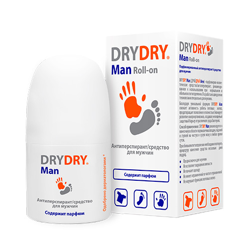 Драй Драй Средство от потоотделения для мужчин, 50 мл (Dry Dry, Man) фото 0