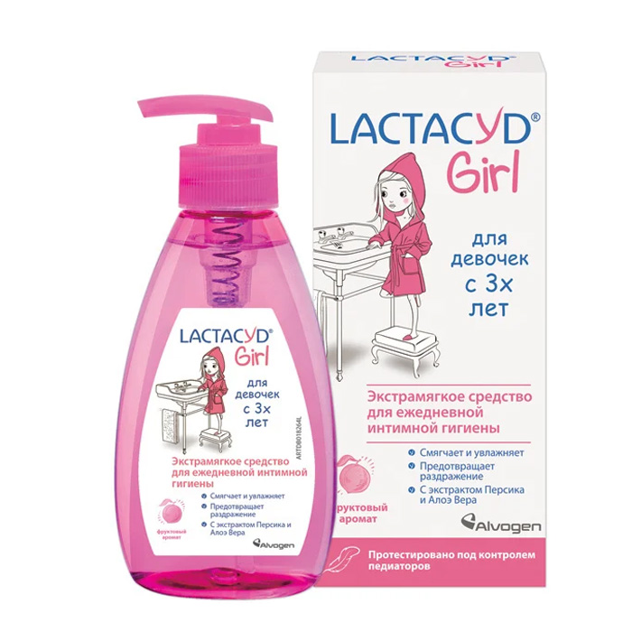 Lactacyd Гель для интимной гигиены для девочек с 3х лет, 200 мл (Lactacyd, Для девочек)