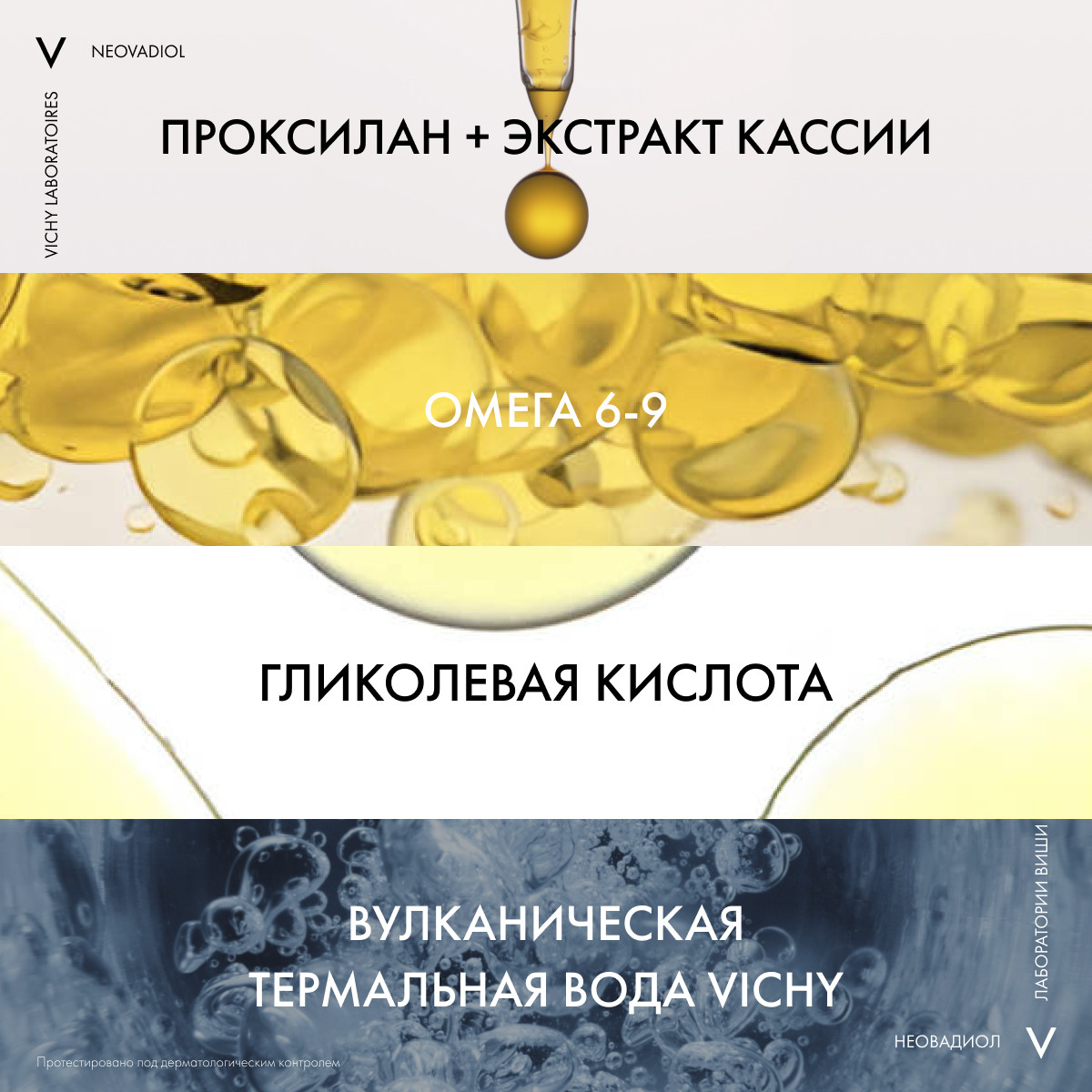 Виши Бифазная сыворотка для кожи в период менопаузы, 30 мл (Vichy, Neovadiol) фото 5