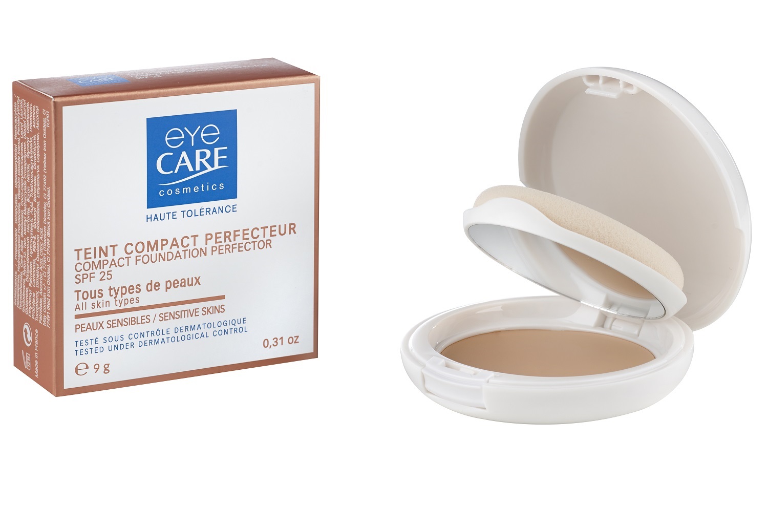 Eye Care Компактная крем-пудра, 9 г (Eye Care, Корректирующие средства для лица)