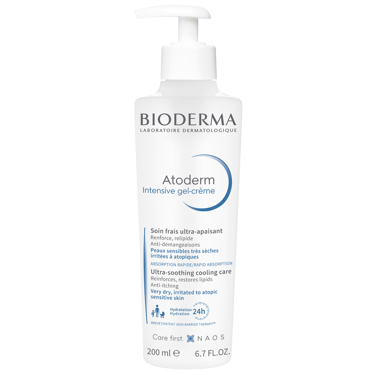 Bioderma Гель-крем Интенсив, 200 мл (Bioderma, Atoderm) уход за телом bioderma бальзам для восстановления сухой и атопичной кожи лица и тела atoderm