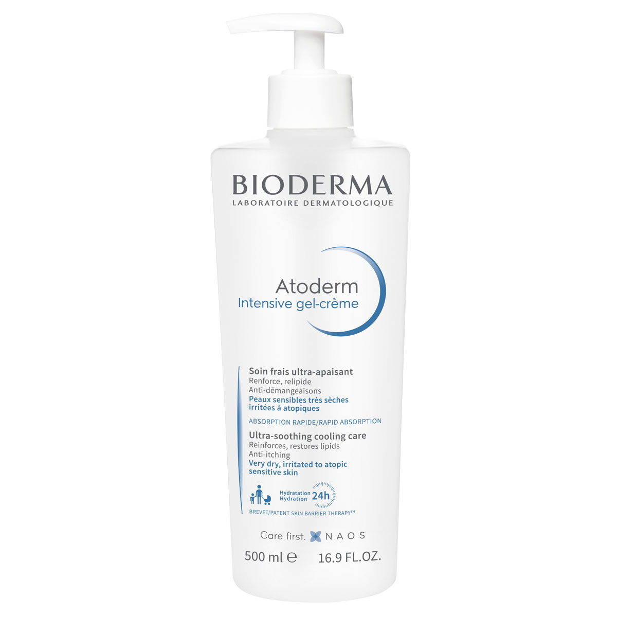 Bioderma Гель-крем Интенсив, 500 мл (Bioderma, Atoderm) гель для лица bioderma успокаивающий гель крем для сухой раздраженной и атопичной кожи лица и тела atoderm