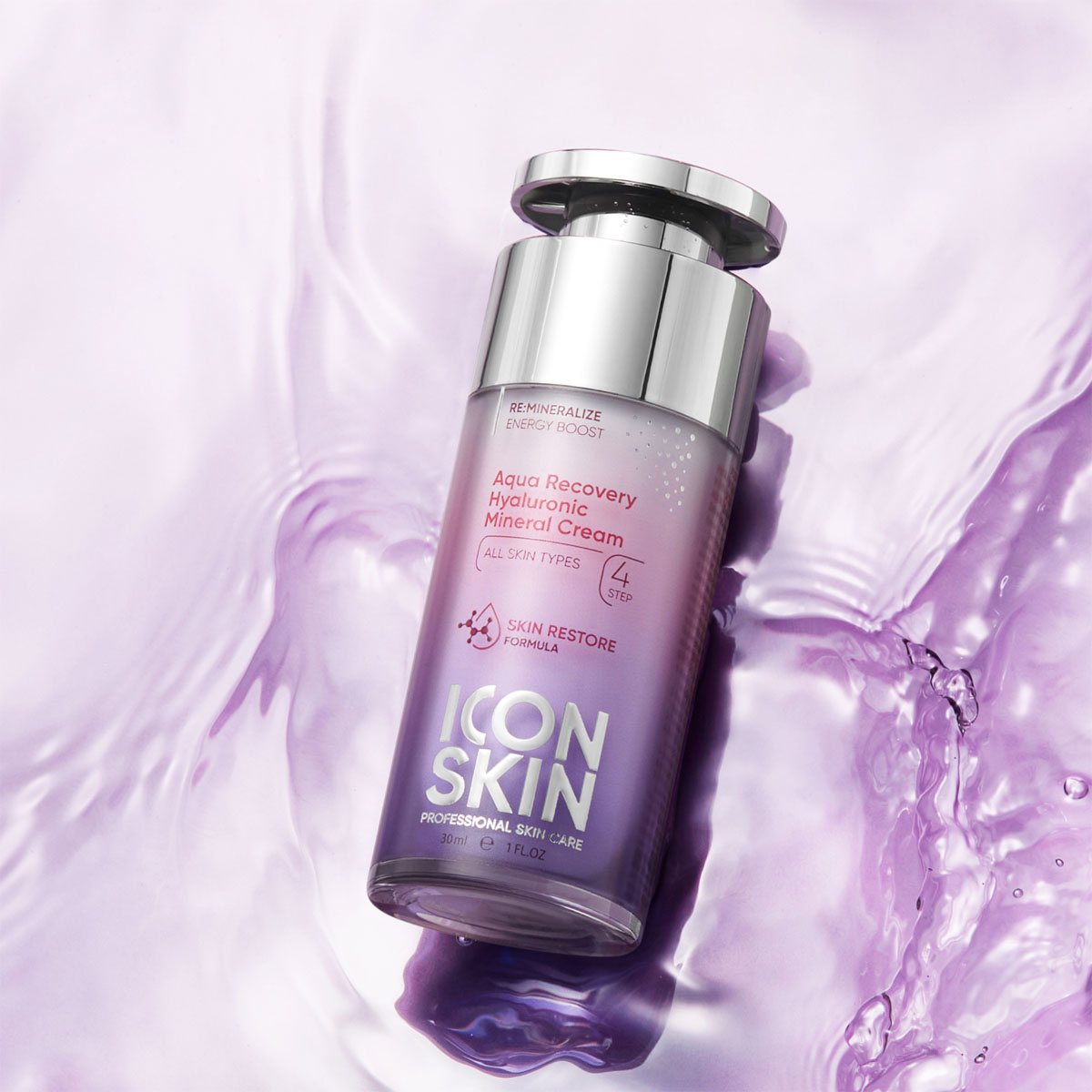 Айкон Скин Увлажняющий крем с гиалуроновой кислотой и минералами Aqua Recovery, 30 мл (Icon Skin, Re:Mineralize) фото 1
