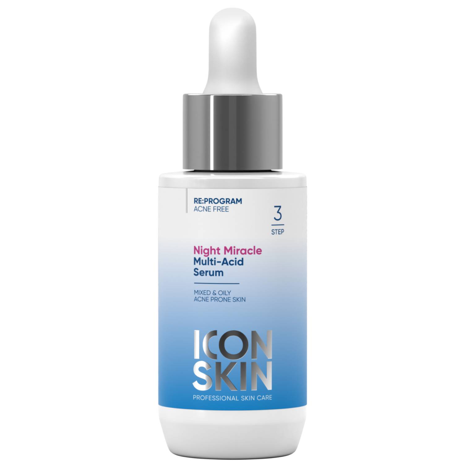 Icon Skin Ночная мультикислотная сыворотка Night Miracle, 30 мл. фото