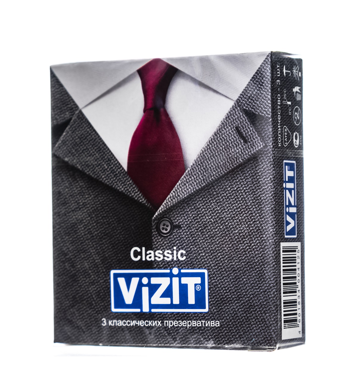 Визит Презервативы классические, 3 шт (Vizit, Презервативы) фото 1