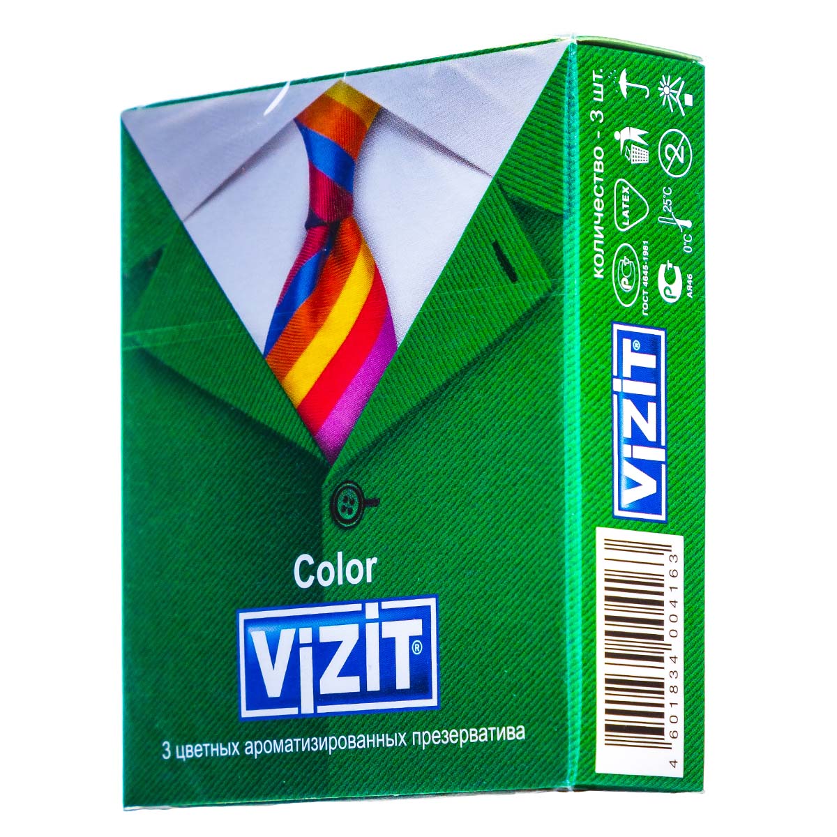 Vizit Презервативы цветные ароматизированные 3 шт. фото