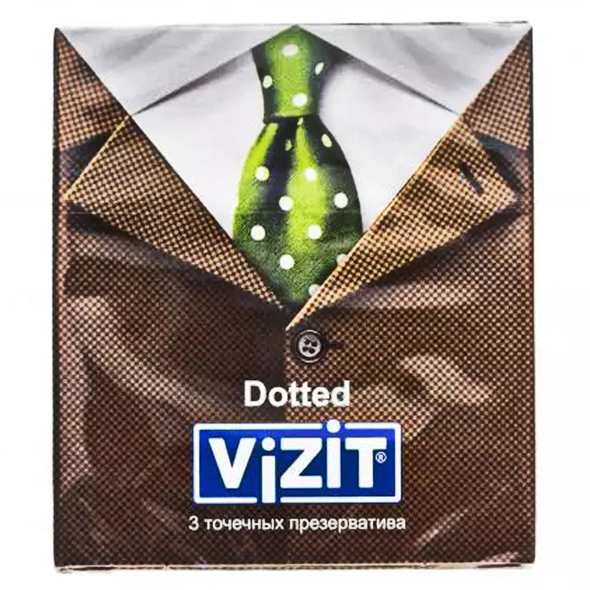Визит Презервативы точечные, 3 шт (Vizit, Visit презервативы) фото 0