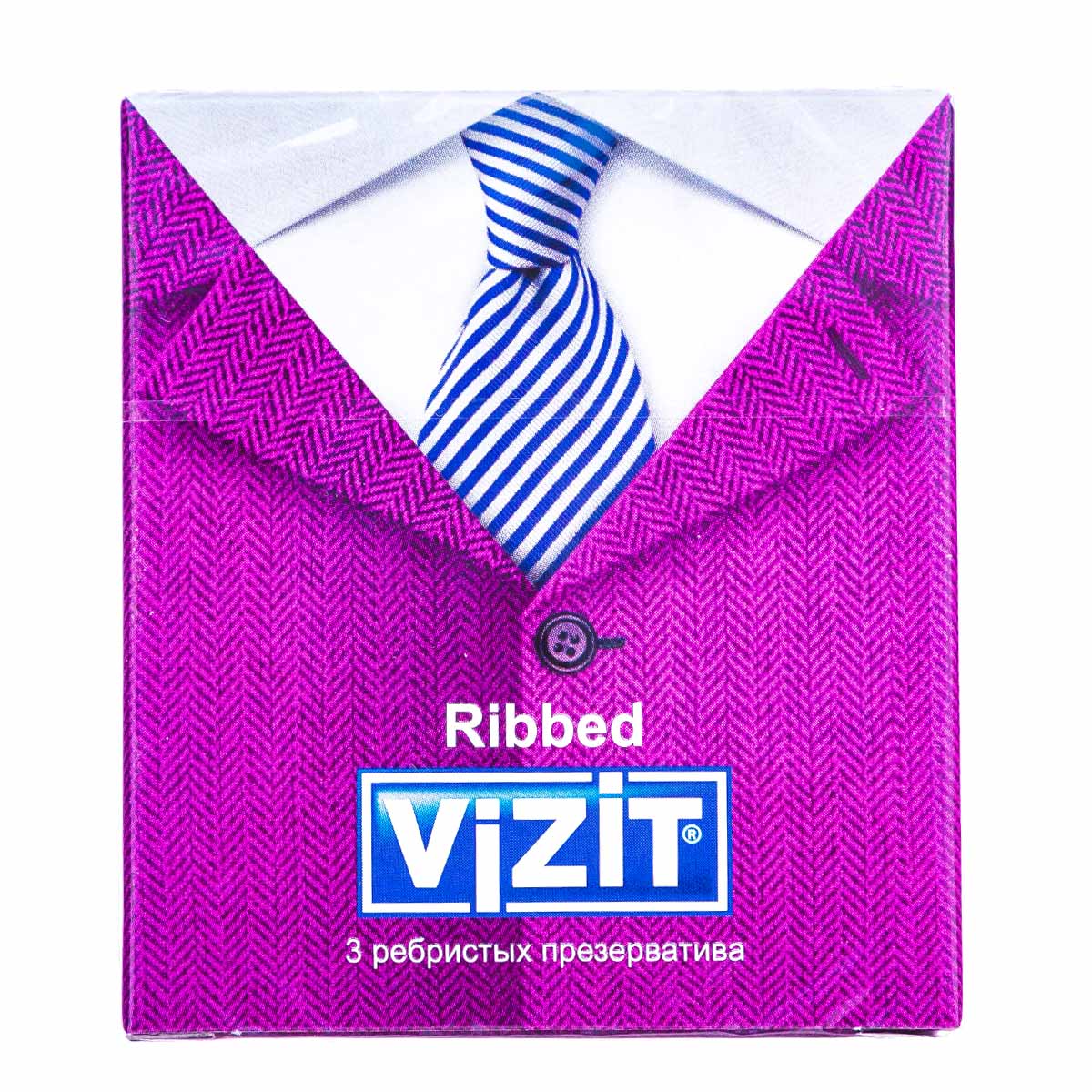 Визит Презервативы Ребристые, 3 шт (Vizit, Презервативы) фото 0